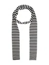 Munthe Lizi Striped Scarf In Black