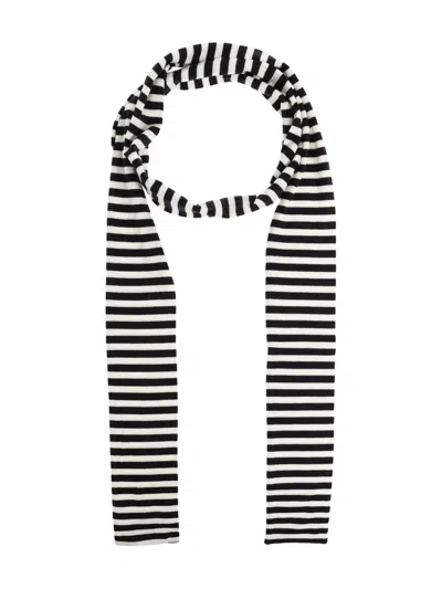 Munthe Lizi Striped Scarf In Black