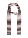 Munthe Lizi Striped Scarf In Red