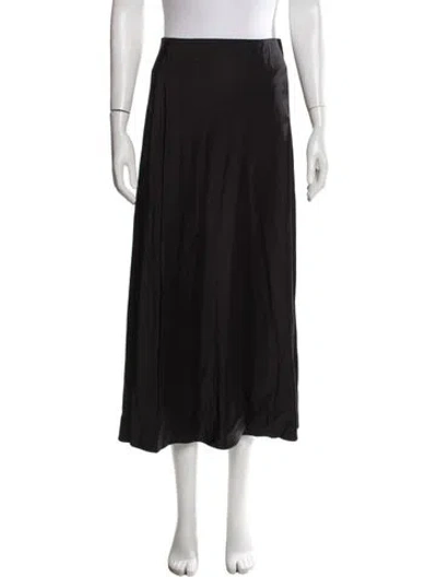 Pre-owned Munthe Long Skirt In Black