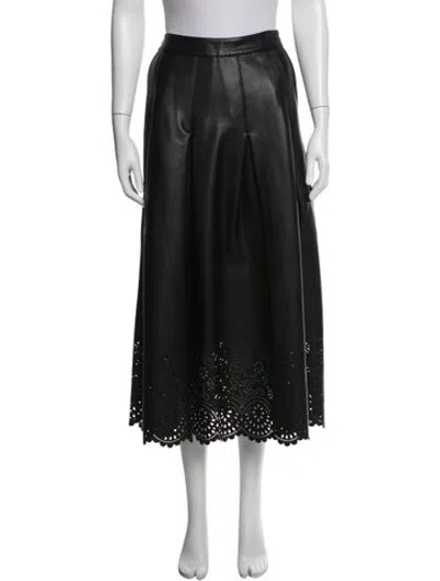 Pre-owned Munthe Long Skirt In Black