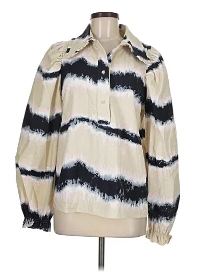 Pre-owned Munthe Long Sleeve Blouse In Ivory