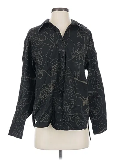 Pre-owned Munthe Long Sleeve Polo Shirt In Black