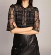 Munthe Ludovic Blouse Top In Black In Black