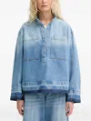 Munthe Luxa Denim Top In Blue