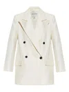 Munthe Lya Double-breasted Button Jacket In White