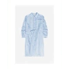 MUNTHE MUNTHE MATEO STRIPE SHIRT DRESS WITH BELT SIZE: 10, COL: BLUE/WHITE