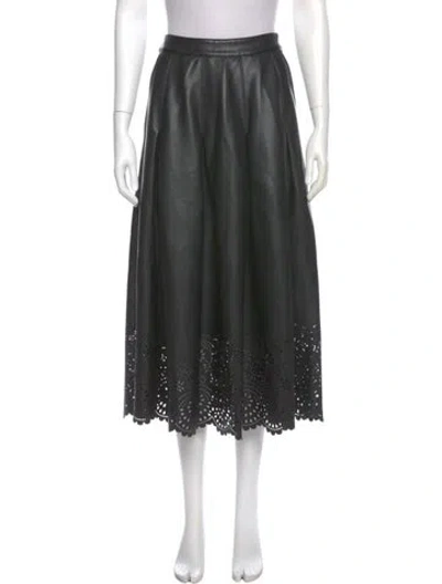 Pre-owned Munthe Midi Length Skirt In Green