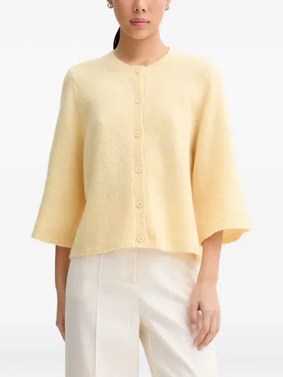Munthe Nabilla Button-up Cardigan In Yellow