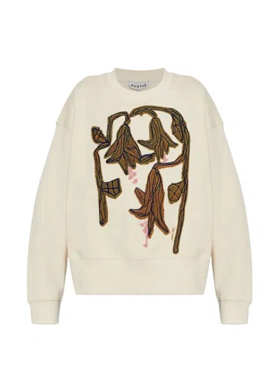 Munthe Nakoa Cotton Sweatshirt In Neutral