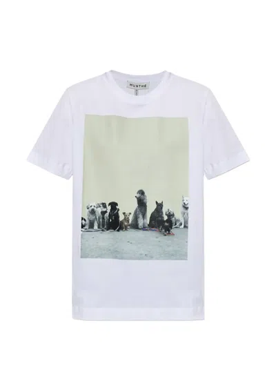 Munthe Nyla Photographic-print T-shirt In White