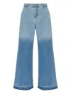 Munthe Ombre Wide-leg Trousers In Blue