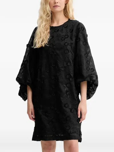 Munthe Pansi Floral Mini Dress In Black