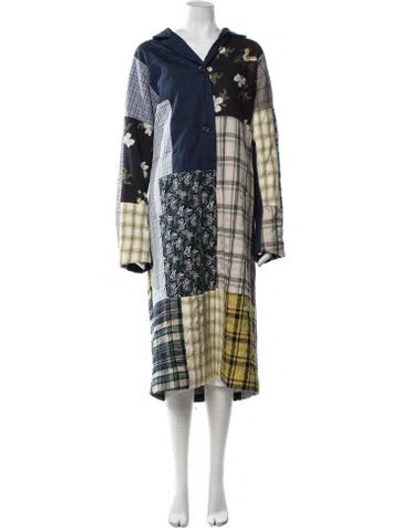 Pre-owned Munthe Patterned Coat In Brown