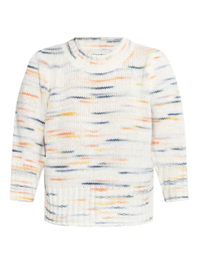 Munthe Patterned Sweater In White