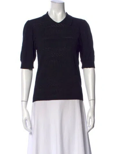 Pre-owned Munthe Patterned Sweater In Blue