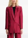 Munthe Patton Single-breasted Blazer In Red