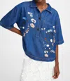Munthe Phor Top In Blue In Blue