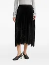 Munthe Pleated Midi Skirt In Black