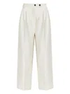 Munthe Pleated Straight-leg Trousers In White
