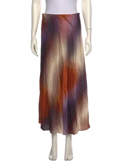 Pre-owned Munthe Printed Midi Length Skirt In Multi