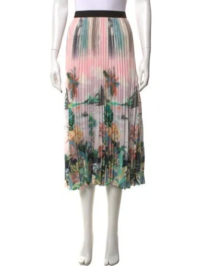 Pre-owned Munthe Printed Midi Length Skirt In Multicolor