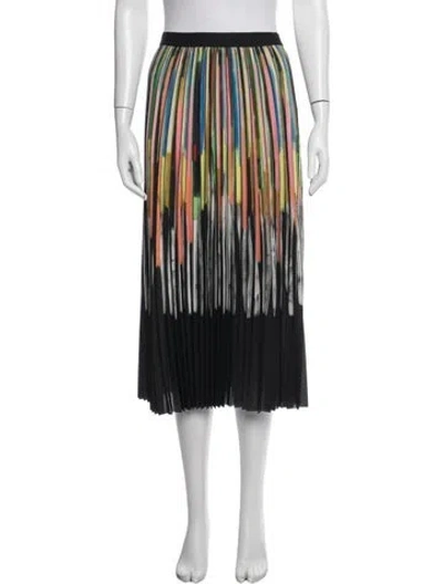 Pre-owned Munthe Printed Midi Length Skirt In White
