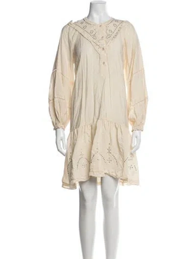 Pre-owned Munthe Printed Mini Dress In Neutral
