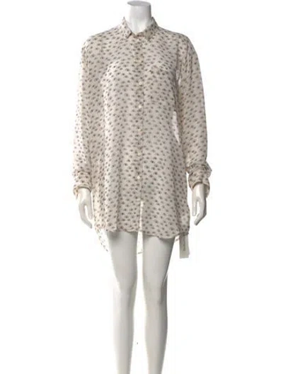 Pre-owned Munthe Printed Mini Dress In Neutrals