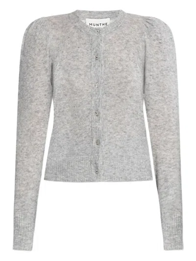 Munthe Puff-sleeve Button-up Cardigan