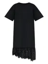 Munthe Rose Lace-trim T-shirt Dress In Black