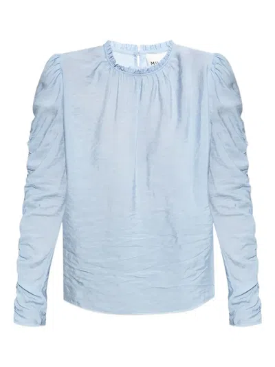 Munthe Ruched-sleeve Blouse