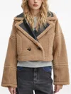 Munthe Sambino Double-breasted Jacket In Brown