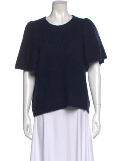 Pre-owned Munthe Scoop Neck Sweater In Blue