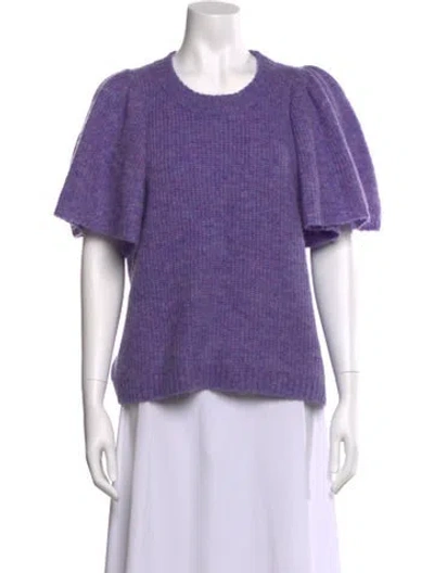 Pre-owned Munthe Scoop Neck Sweater In Purple