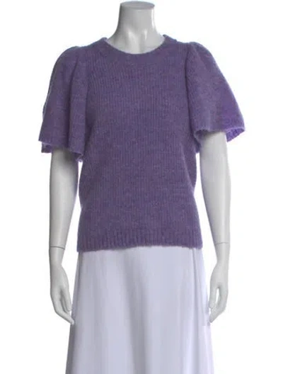 Pre-owned Munthe Scoop Neck Sweater In Purple