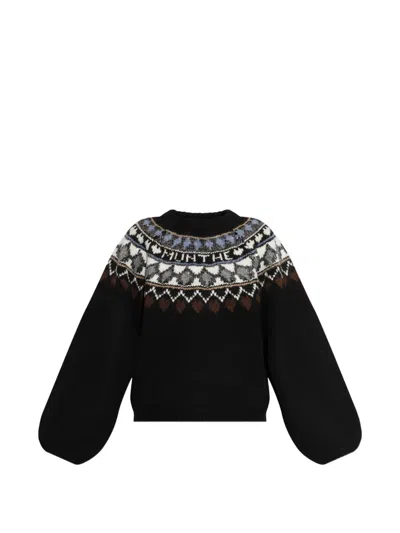 Munthe Sequin-embellished Sweater In Black