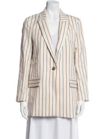 Pre-owned Munthe Striped Blazer W/ Tags In Neutrals