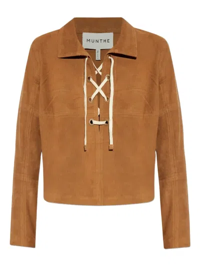 Munthe Suede Lace-up Shirt