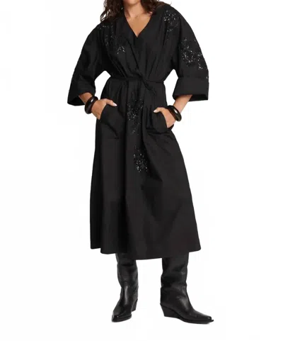 Munthe Syrus Beaded Dress In Black