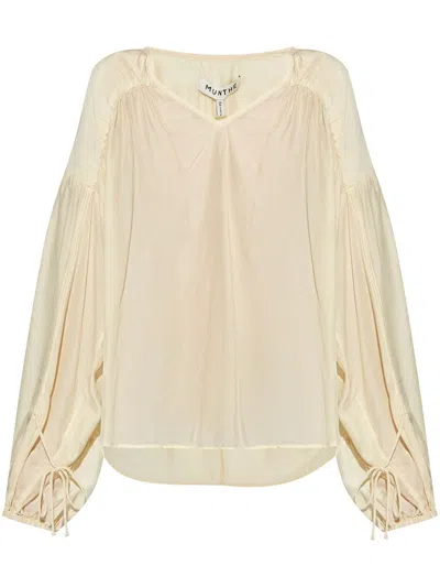 Munthe Tomally Top In Cream In Beige