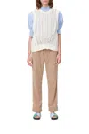 Munthe Twin Knit Sweater In Nature In White