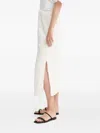 Munthe Ursa Floral-embroidered Midi Skirt In White