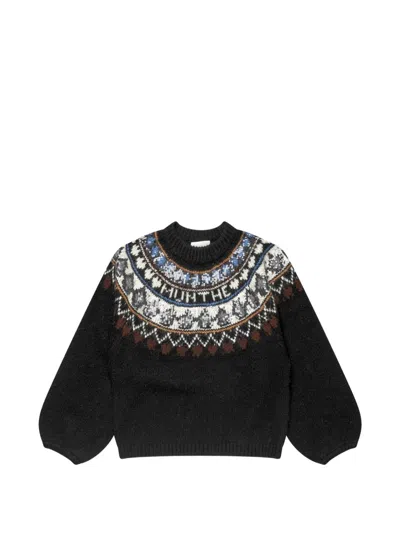 Munthe Vaffie Sequin-embellished Sweater In Black