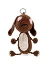 Munthe Vallate Crochet Rabbit Keychain In Multi