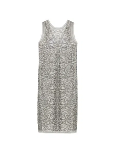 Munthe Varika Sequin-embellished Mesh Midi Dress In Black