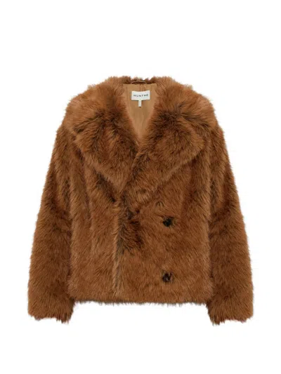 Munthe Vestine Faux-fur Jacket In Brown
