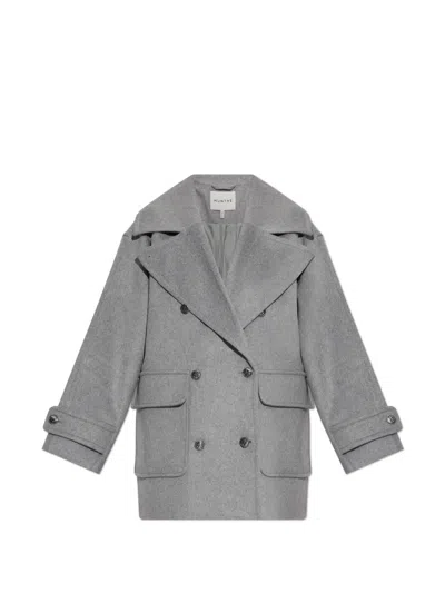 Munthe Vetch Double-breasted Coat In Gray