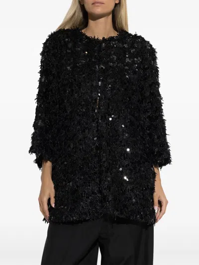 Munthe Vinc Sequin-embellished Jacket In Animal Print