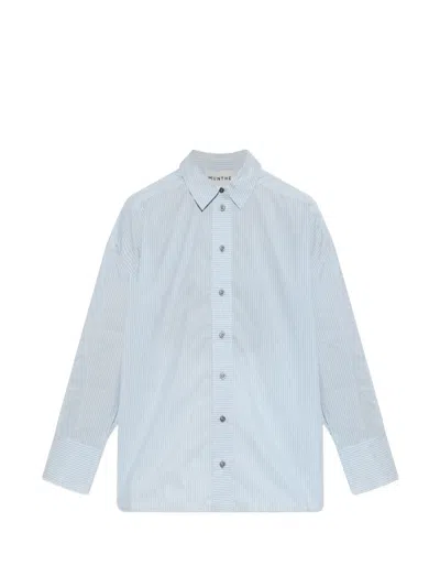 Munthe Vontairo Stripe-print Sequin-embellished Shirt In Red